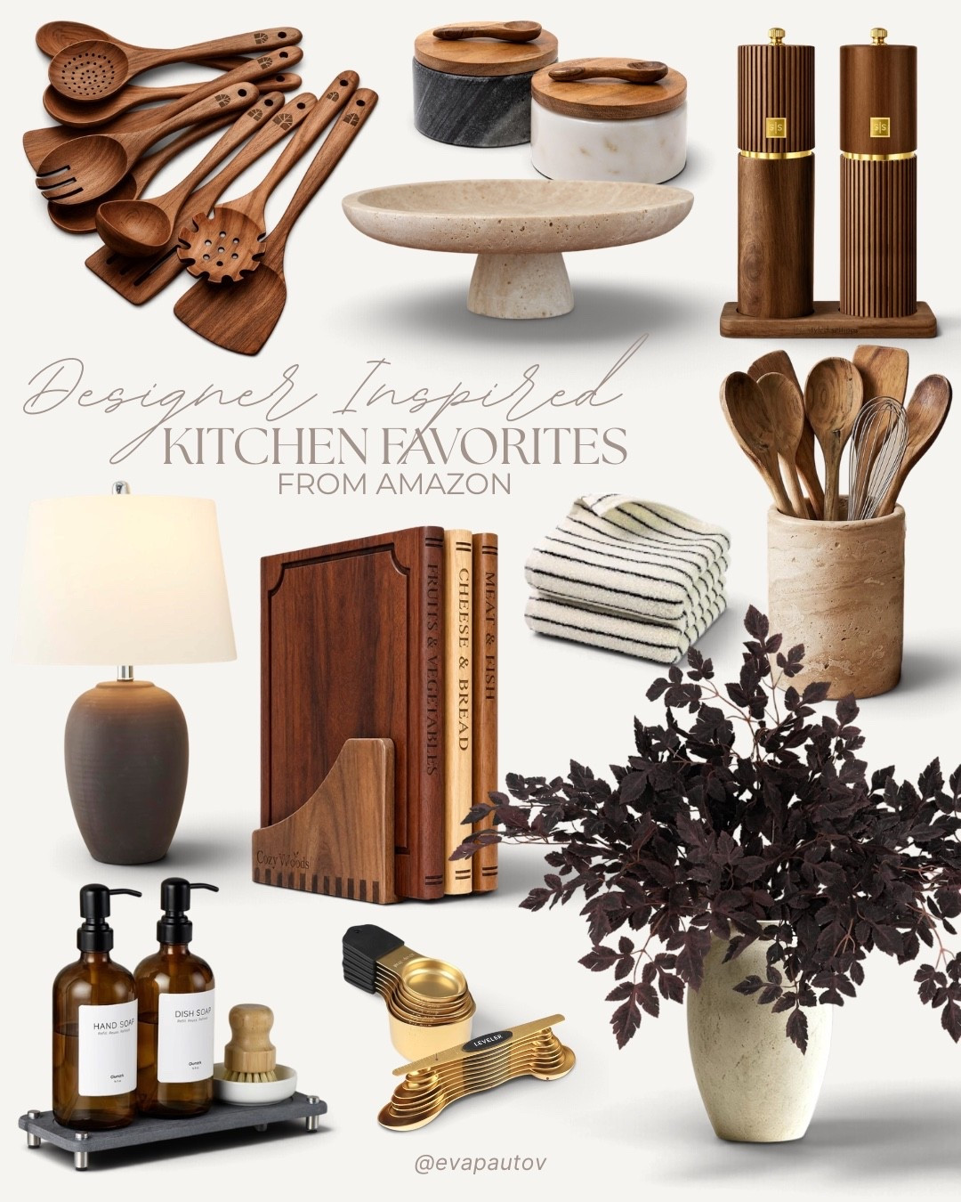 Designer inspired kitchen finds that give your space that expensive look for less ✨ these Amazon finds are equal parts beautiful and functional 🤎 perfect for making your everyday kitchen feel a little more elevated!

#LTKHome #LTKSaleAlert #LTKmomlife