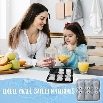 3D Bear Ice Cube Mold, Large Ice Cube Tray with Lid for Cocktail Whiskey Bourbon, Teddy Bear Ice ... | Amazon (US)