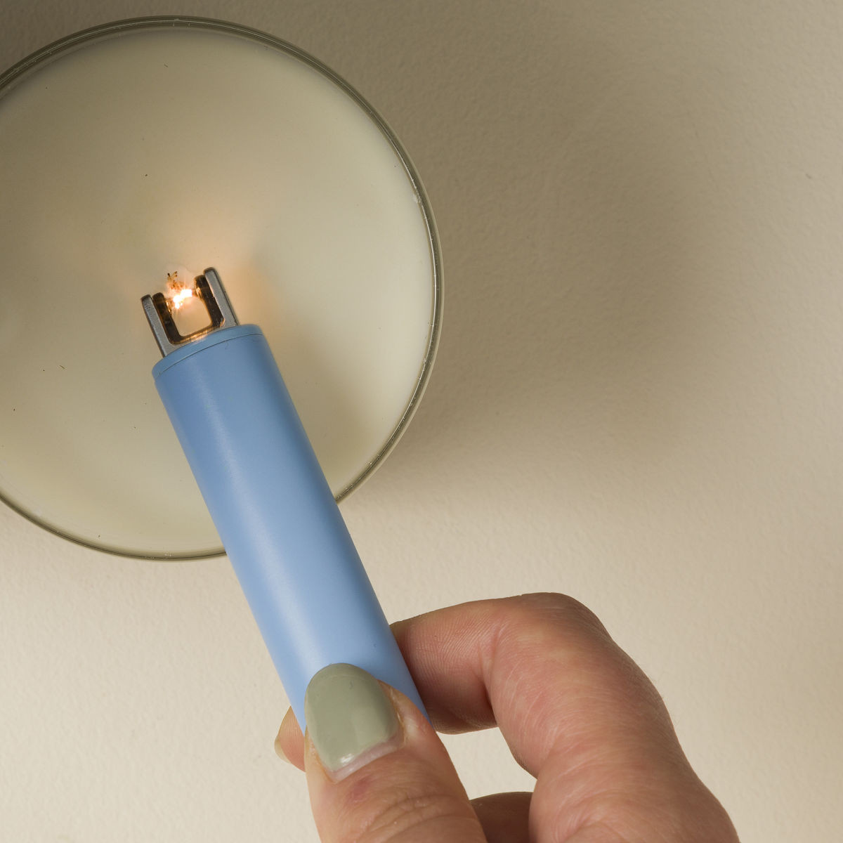 Two-Tone Flameless Lighter, White | UncommonGoods