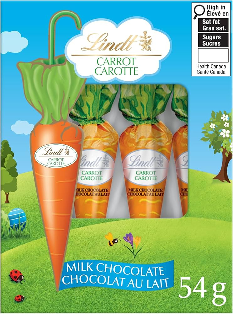 Lindt Carrots Milk Chocolate Box 54g; Easter Chocolate; Easter gifts for Kids | Amazon (CA)