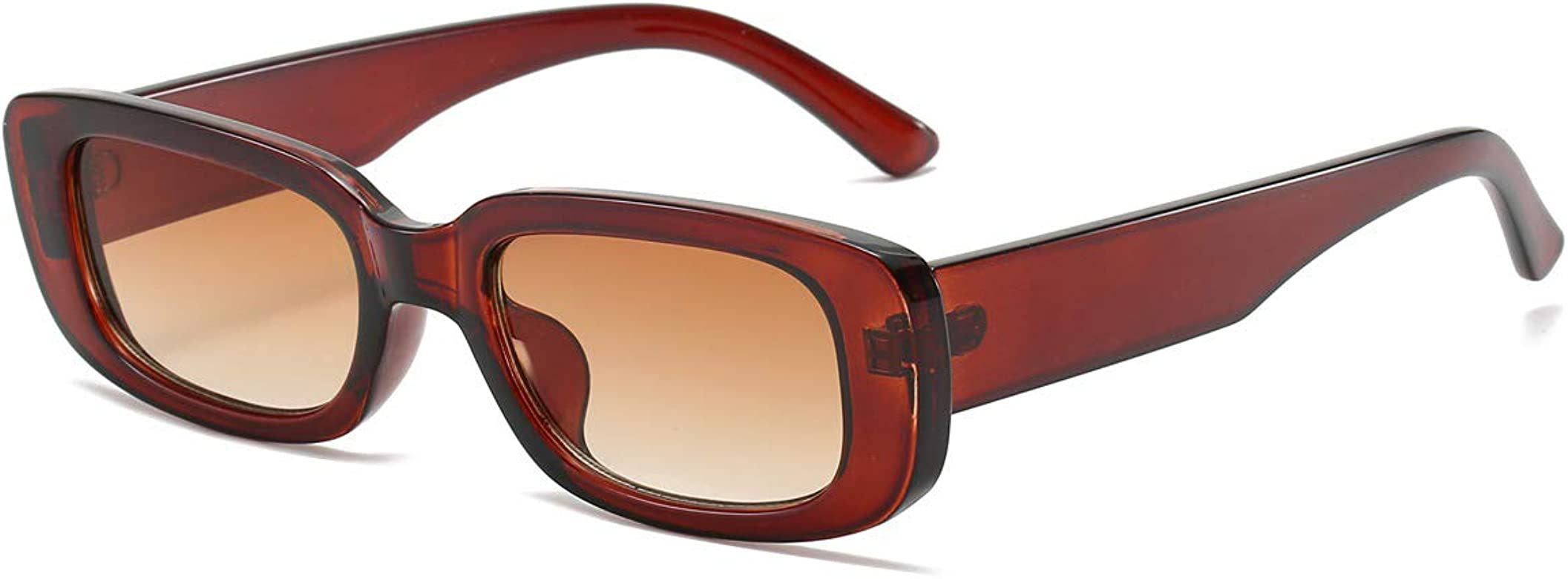 Dollger Rectangle Sunglasses for Women Men Trendy Retro Fashion Sunglasses UV 400 Protection Square  | Amazon (US)