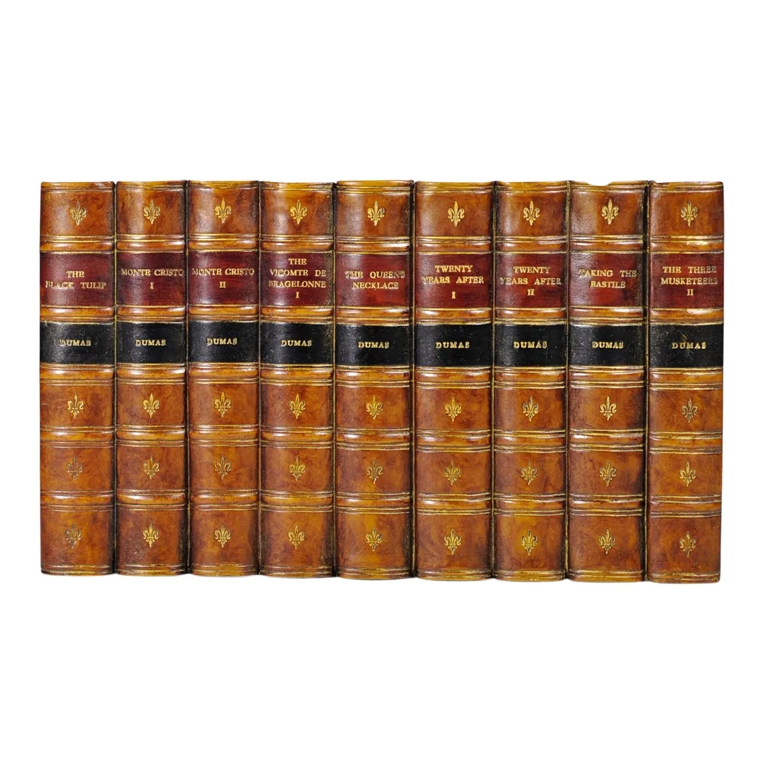 Vintage Faux Leatherbound Book Panel From England | Chairish