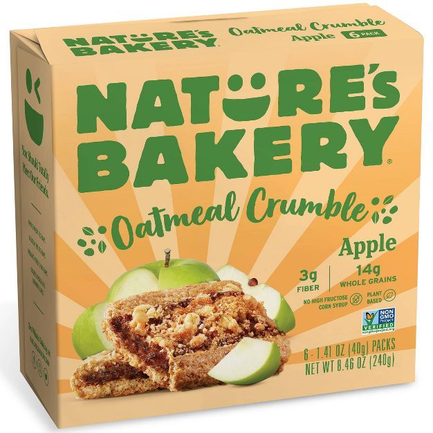 Nature's Bakery Apple Crumble Bar - 6ct | Target