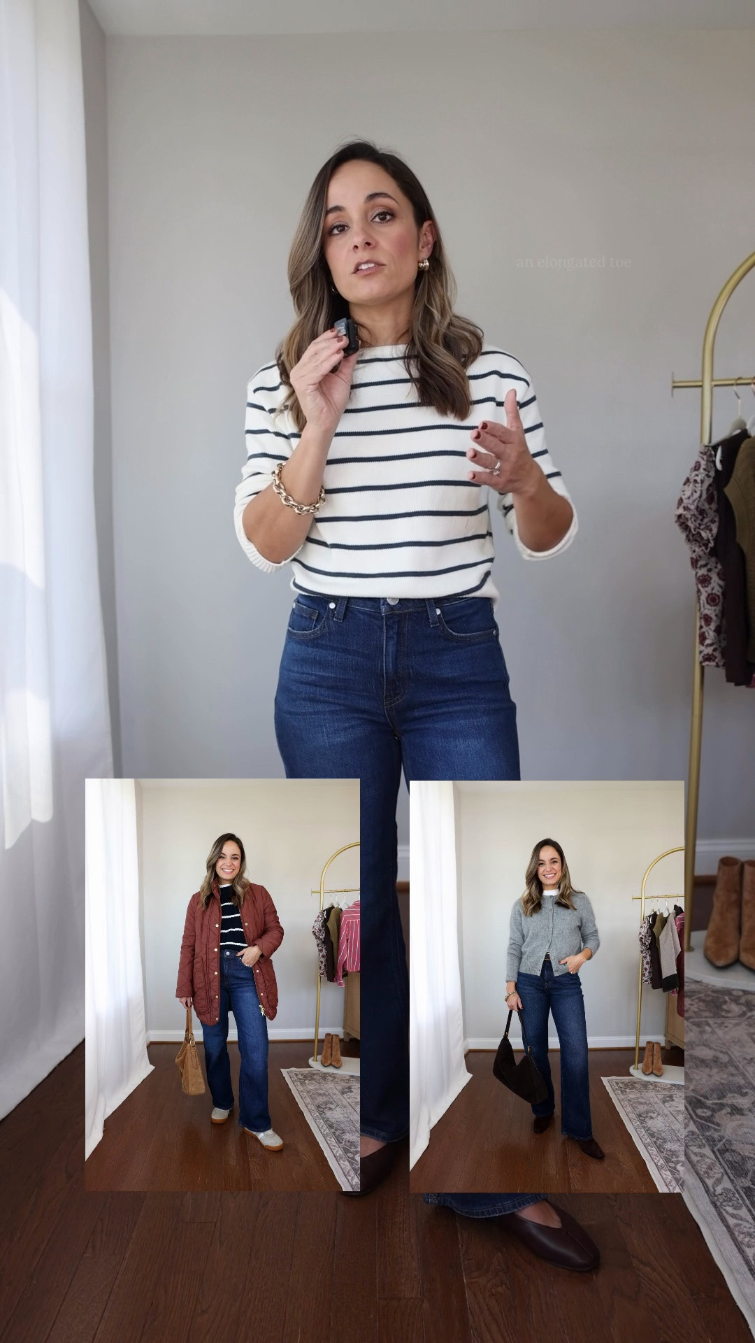 Taking a look back at my most worn wardrobe staples from last year to help you build a good foundation for your wardrobe this year! 

My most worn jeans during the fall and winter last year were the Bella Relaxed Straight Jeans from Quince. They come in inseam options starting at 26” and have a high rise starting at 10” in the smallest sizes. They’re thick, stretch denim and can be worn with flats, low profile sneakers and boots! 

Jeans: 24 short (10” rise, 28” inseam) in stormy blue 
Sweater: xxs
Jacket: petite xxs

#LTKPetite