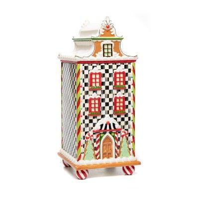 Mackenzie Childs Candy Cottage Canister, Townhouse | Williams-Sonoma