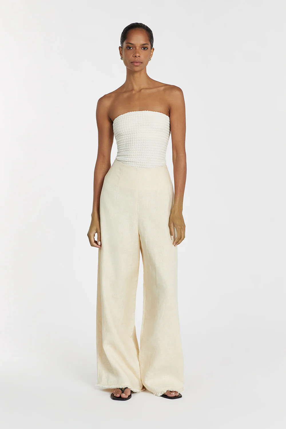 ALEX CREAM BANDEAU TOP | DISSH