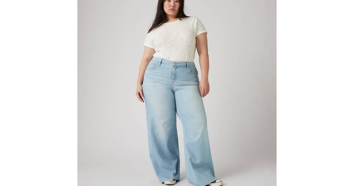318 Shaping Wide Leg Women's Jeans (plus Size) - Light Wash | Levi's® US | Levi's US