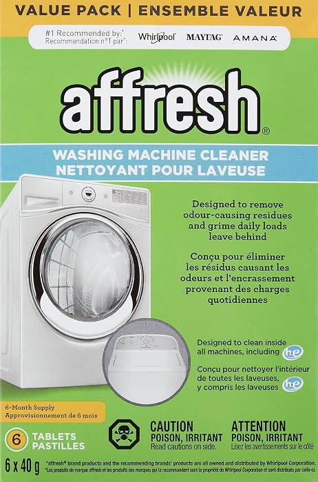 Affresh Washing Machine Cleaner, Helps Power Away Odor Causing Bacteria & Grime Deep Inside Pump,... | Amazon (CA)