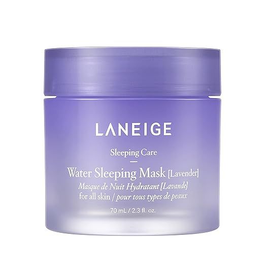 Amazon.com: LANEIGE Water Sleeping Mask Lavender Overnight Gel Mask, Visibly Brighten, Purify, Hy... | Amazon (US)