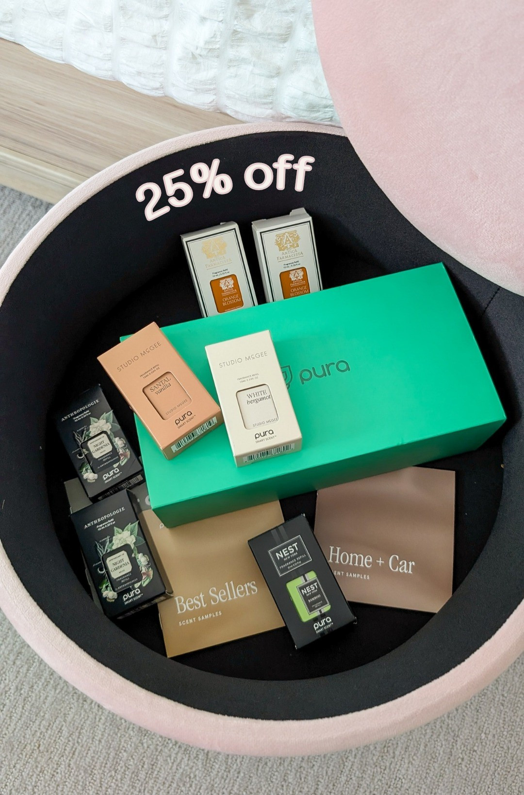 25% off Pura diffuser and scent pods! My go to scents are White Bergamot and Santal Vanilla. Subscribe to scents for a discount, plus use the 25% off code on top!

#LTKFallSale #LTKHome #LTKFindsUnder50