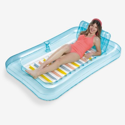 Funsicle Sunbeam Tanning Tub, 5.5ft Inflatable Lounge & Float, Multicolor, Age 14 and up | Target