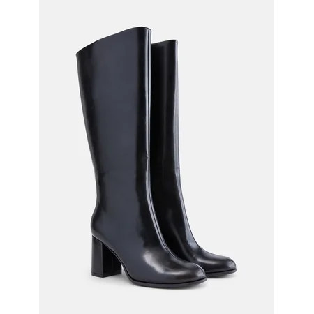 No Boundaries Women's Block Heel Dress Boots | Walmart (US)