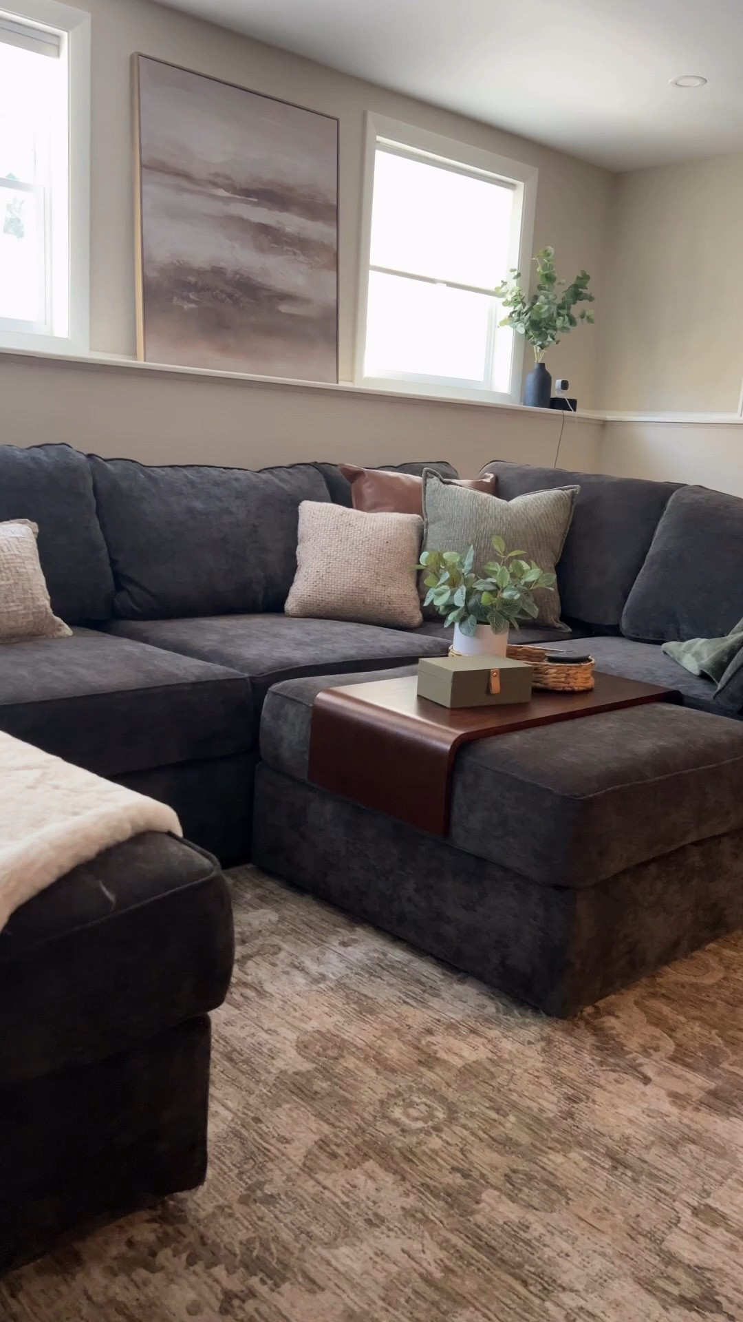 When a couch feels like a hug why would you ever leave?  This gorgeous couch from @lovesac was already in our clients family den.  We just had the absolute pleasure of adding the extras like pillows & blankets & decor to finish the space! Do you need a new couch?  This is one for the record books! Currently 30% off site wide! "Future You Lives in Comfort. Present You Saves 30%"

#familyden #bestcouch #livingroominspo #homedecor #ltkhome touches of green, cozy home, snuggle time, movie night, family time, den @lovesac 

#LTKMens #LTKSpringSale #LTKHome