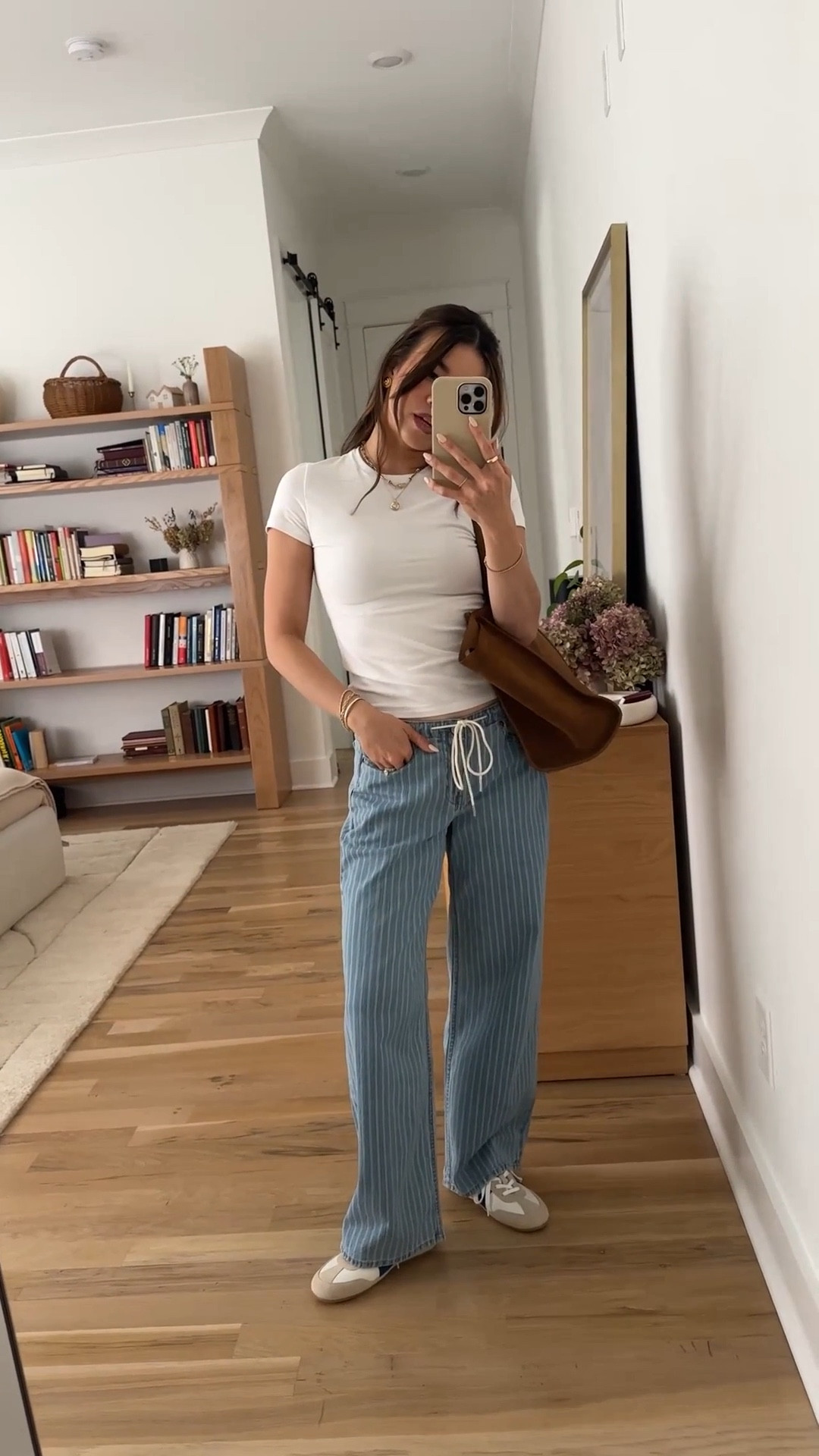 Sizing info:
•Tee size small
•Jeans size 24 short in medium stripe


petite fashion, get dressed with me, outfit inspiration, ootd, nashville outfit, Nashville influencer, petite style, vacation style, casual outfits, mom style, petite pants, spring outfits, spring outfit info, spring pants, spring outfit idea, spring top, spring bag, spring shoes, white tee, striped jeans, spring jeans 

 @abercrombie @Aritzia 

#LTKPetite #LTKootd #LTKmomlife