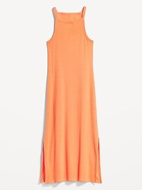 Fitted Sleeveless Rib-Knit Midi Dress for Women | Old Navy (US)