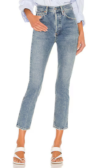 Jolene High Rise Vintage Slim in Dimple | Revolve Clothing (Global)