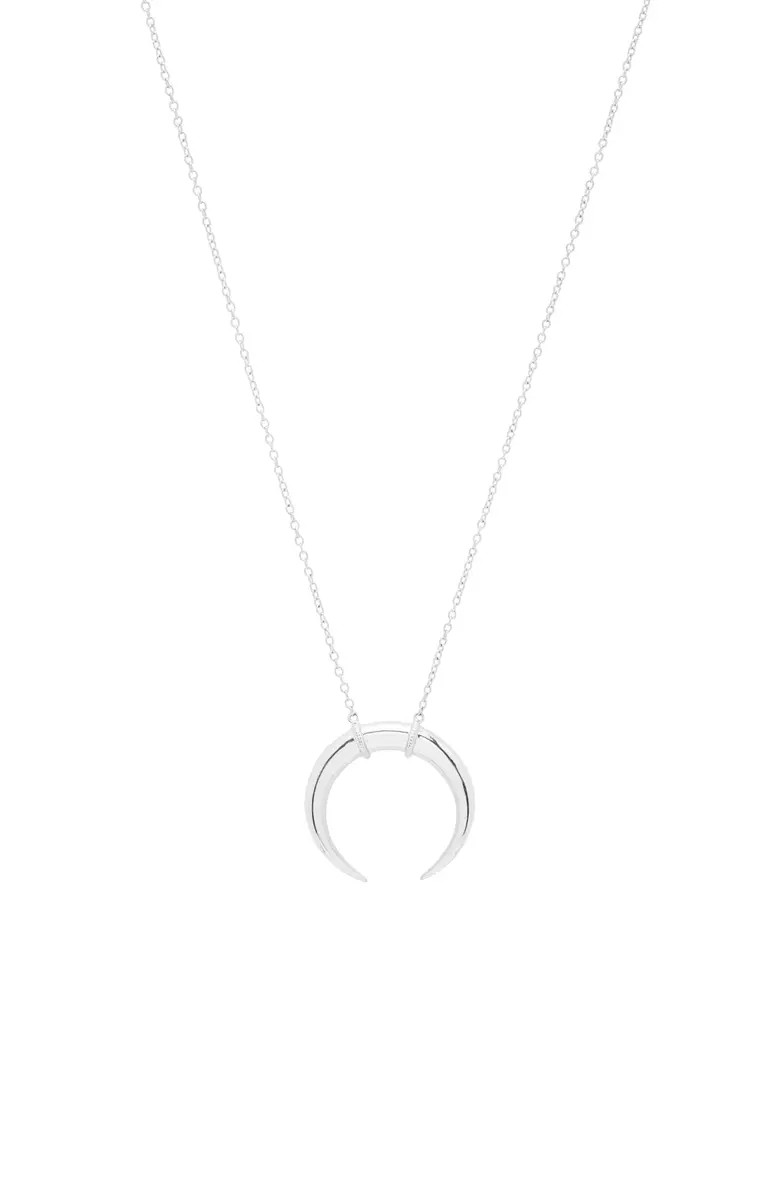 Cayne Crescent Plated Pendant Necklace | Nordstrom