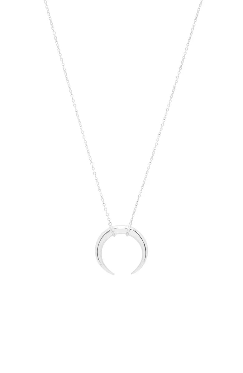 Cayne Crescent Plated Pendant Necklace | Nordstrom