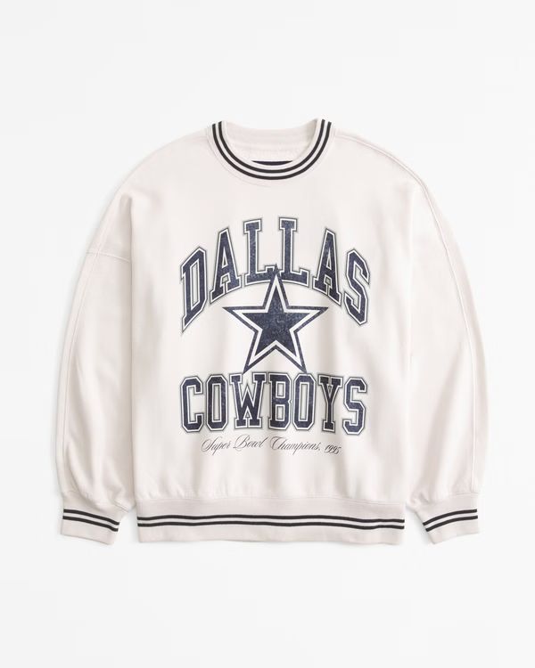 Dallas Cowboys Graphic Oversized Sunday Crew | Abercrombie & Fitch (US)