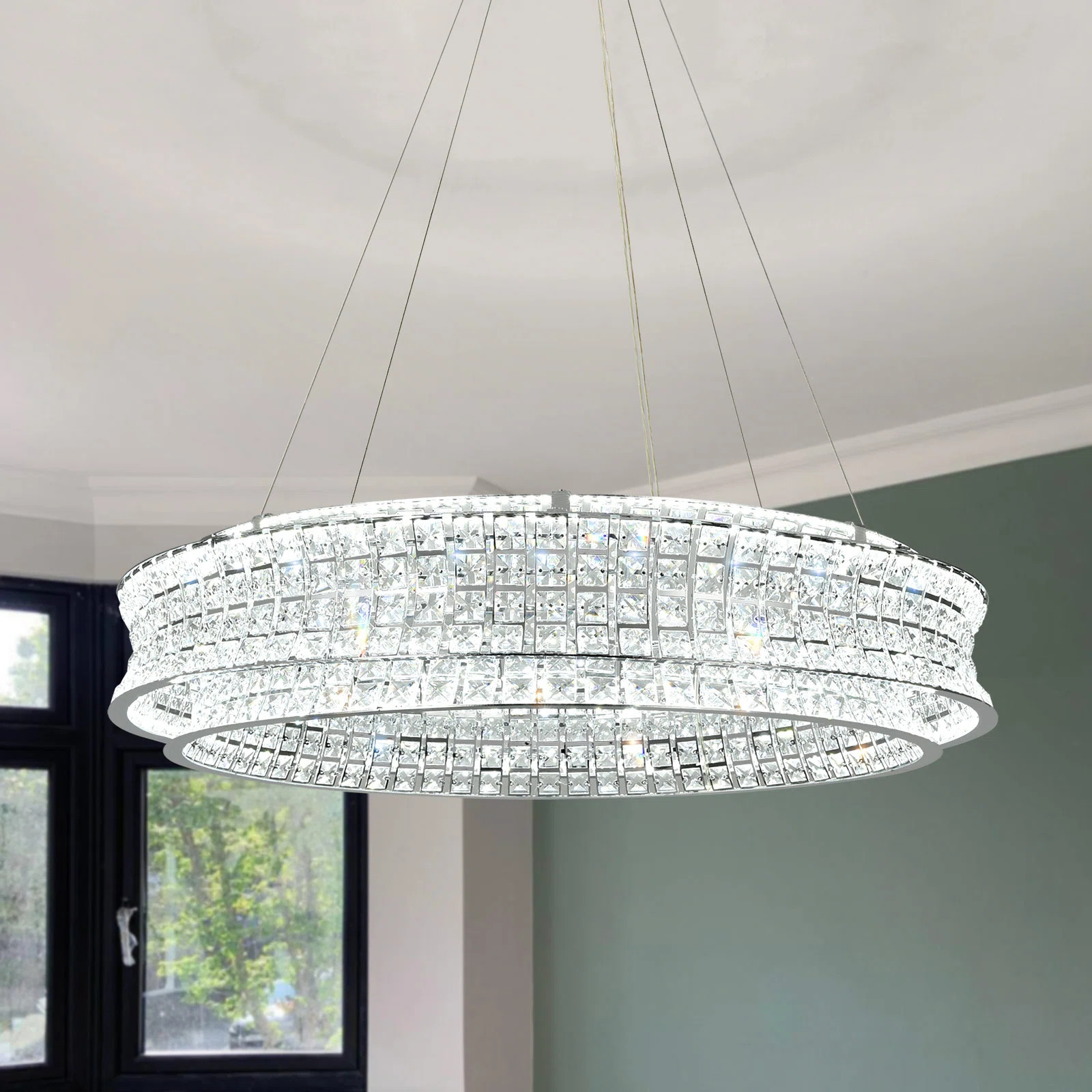 House of Hampton® Horst LED Drum Chandelier & Reviews | Wayfair | Wayfair North America