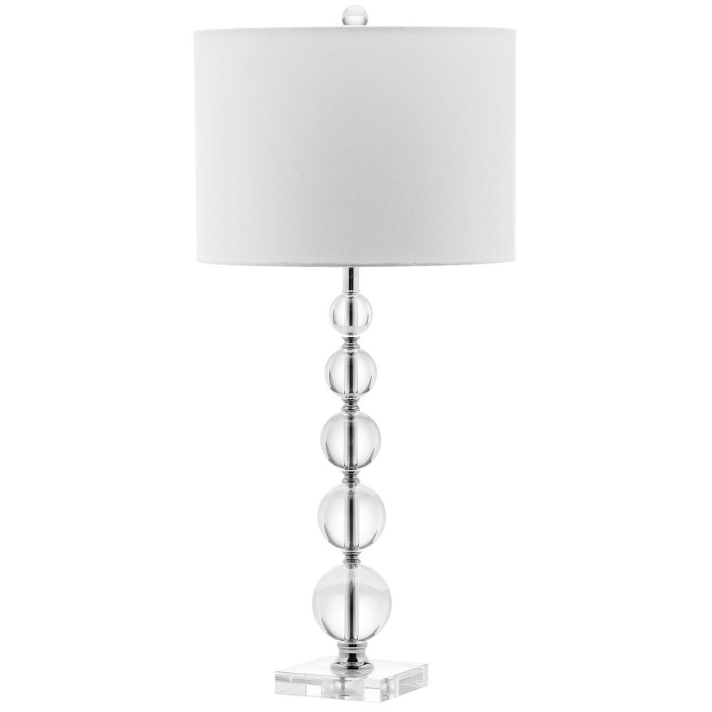 Safavieh Liam 29 in. Clear Table Lamp | The Home Depot