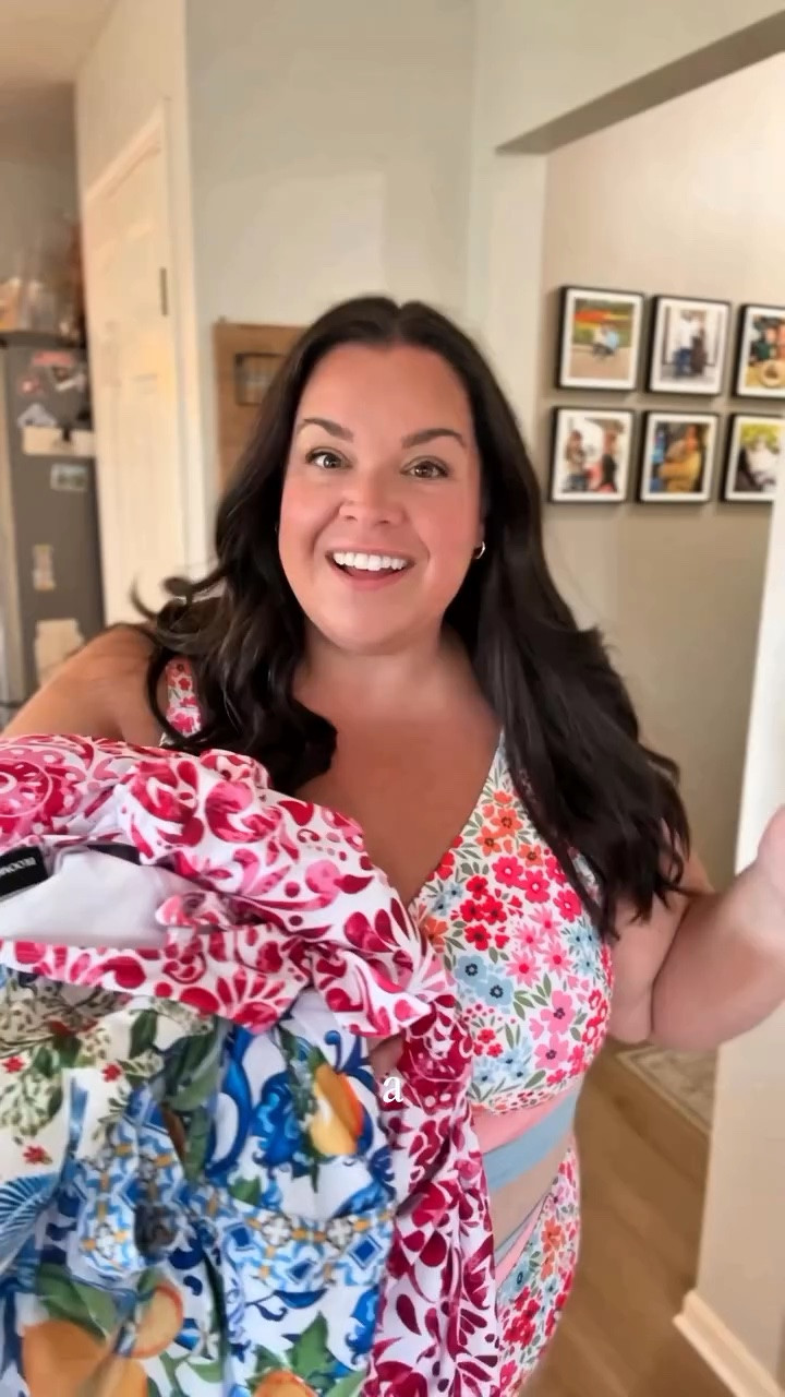 Round two of @bloomchic try on, this time SWIM! I can’t get over the prints and colors on these, and the swim dresses have pockets! 🤯 wearing  a 3x/26 in all! 

Plus size swim, plus size summer

#LTKSwim #LTKMidsize #LTKSaleAlert