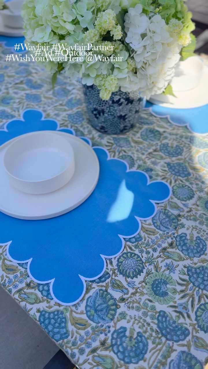 Darling #Wayfair scalloped placemats! #WayfairPartner #Ad #Outdoor #WishYouWereHere @Wayfair Come in more colors too!

#LTKSeasonal #LTKSaleAlert #LTKHome