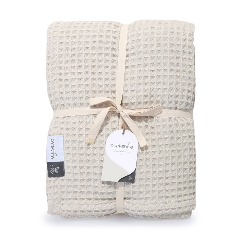 Berkshire Cream Organic Cotton Waffle Blanket King | Walmart (US)