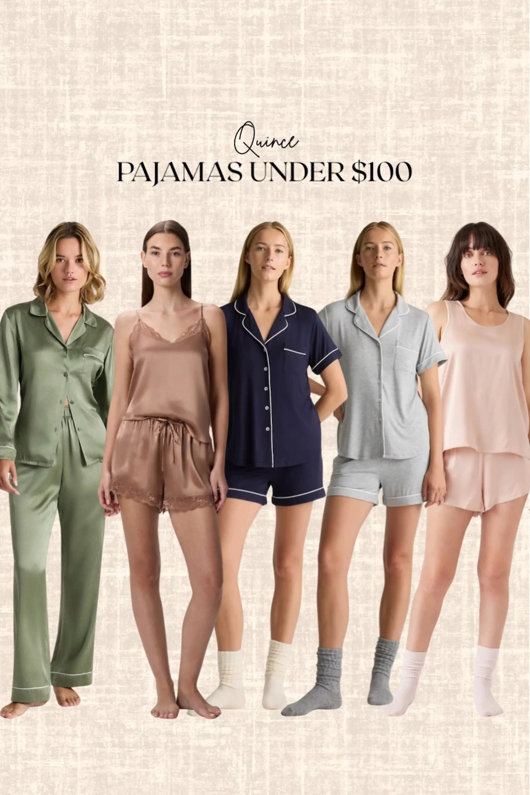 Quince pajamas under $100! 

Silk pajamas, satin pajamas, linen pajamas 

#LTKootd #LTKFindsUnder100 #LTKGiftGuide