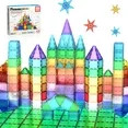 PicassoTiles 101 PC Magnetic Tiles, Magnetic Building Blocks for Kids, Magnet for Kids 3+ | Walmart (US)