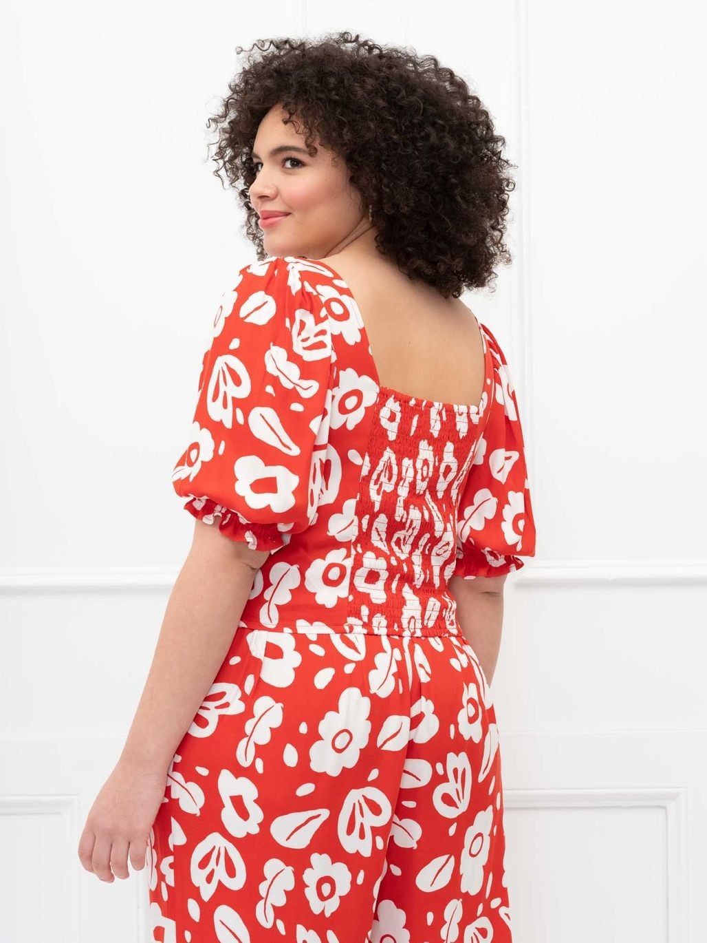 ELOQUII Elements Square Neck Crop Top | Eloquii