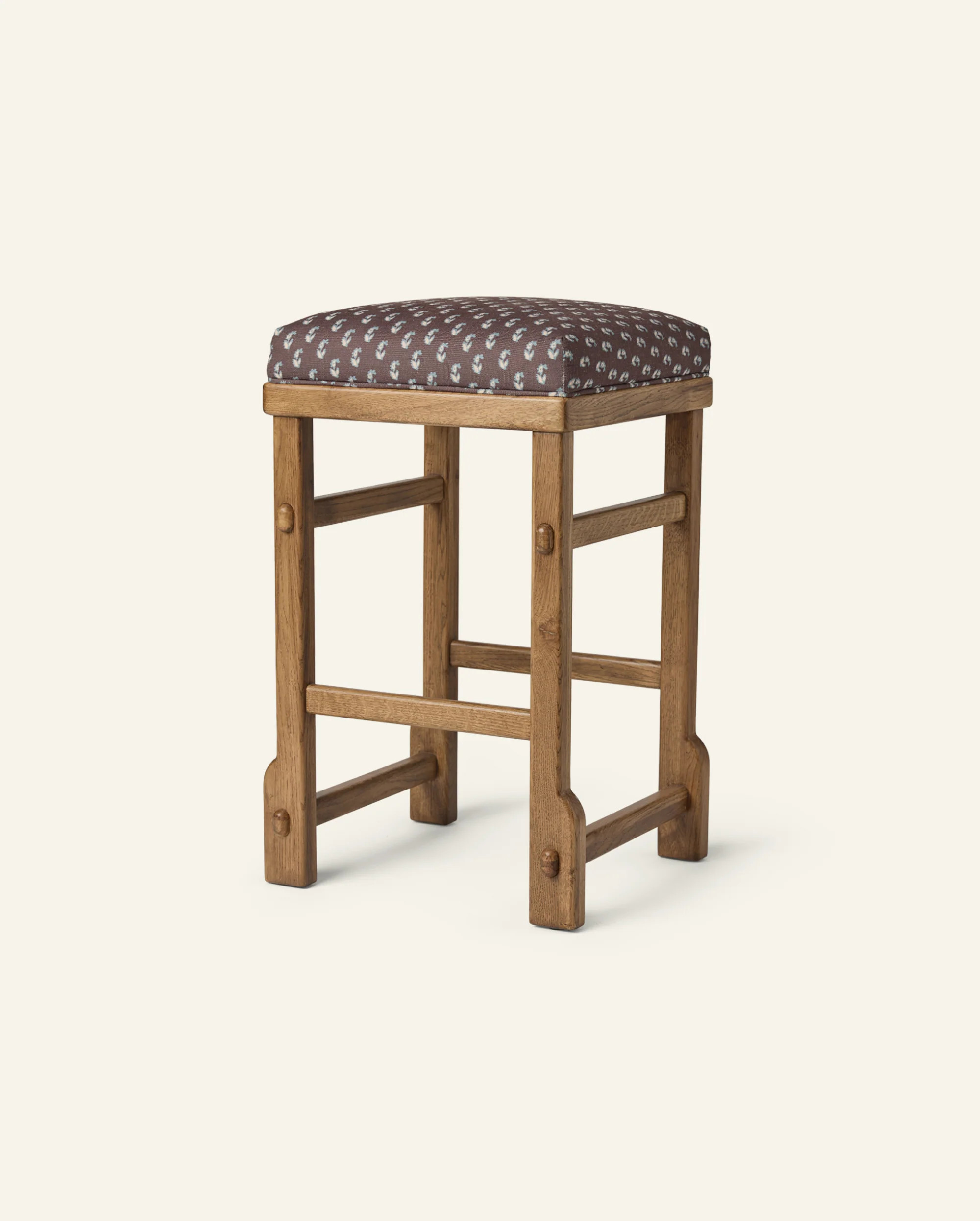 Sari Counter Stool in Cocoa Floral | Häti Home