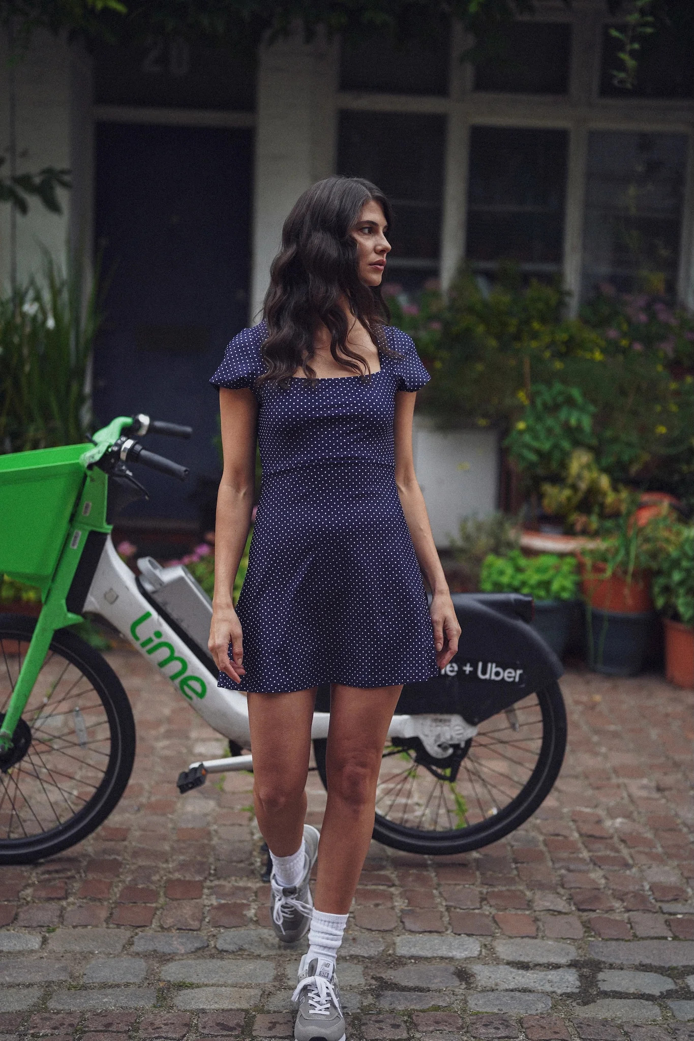 Anna Dress - Navy Dot | Smith and Quinn