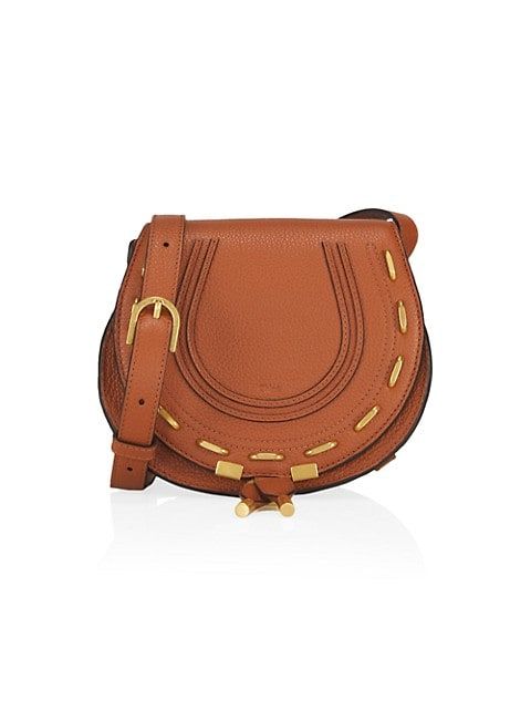 Small Marcie Stitched Leather Saddle Bag | Saks Fifth Avenue