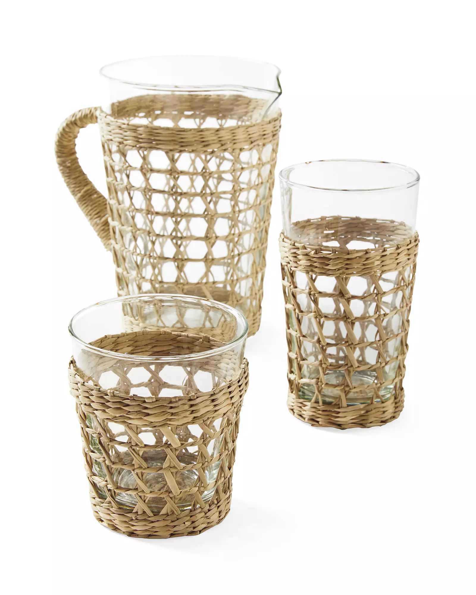 Cayman Seagrass-Wrapped Pitcher | Serena and Lily