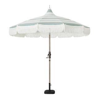 Hampton Bay 9 ft. Aluminum Market Auto Tilt Patio Umbrella in Elsa Stripe UCA194008-STR - The Hom... | The Home Depot