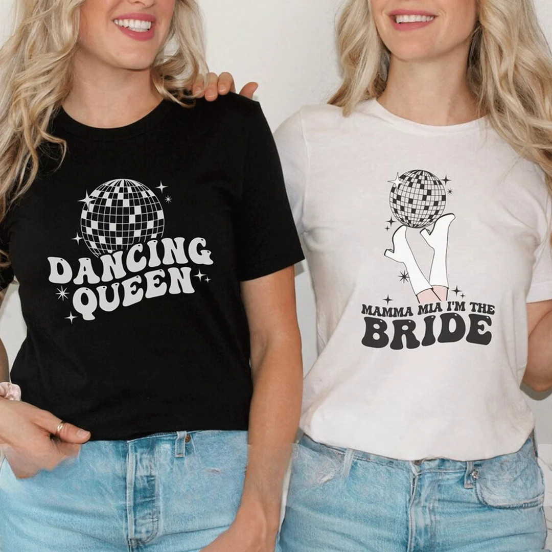 Mamma Mia Bachelorette Shirt, Dancing Queen Bachelorette, Last Disco Bachelorette, Disco Bride, D... | Etsy (US)