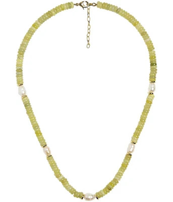 Jenny - Quartz Beaded Necklace with freshwater Pearl | Lisi Lerch Inc