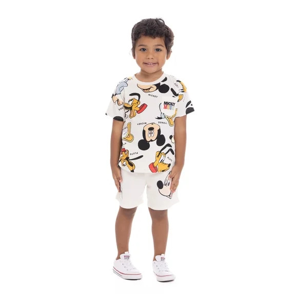 Hero image 0 of Disney Mickey Mouse & Friends Toddler Boys Graphic Tee and Shorts Set, 2-Piece, S... | Walmart (US)