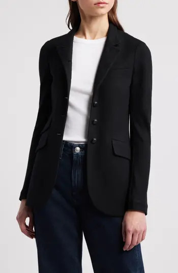 rag & bone Slade Long Wool Jacket in Black at Nordstrom Rack, Size 4 | Nordstrom Rack