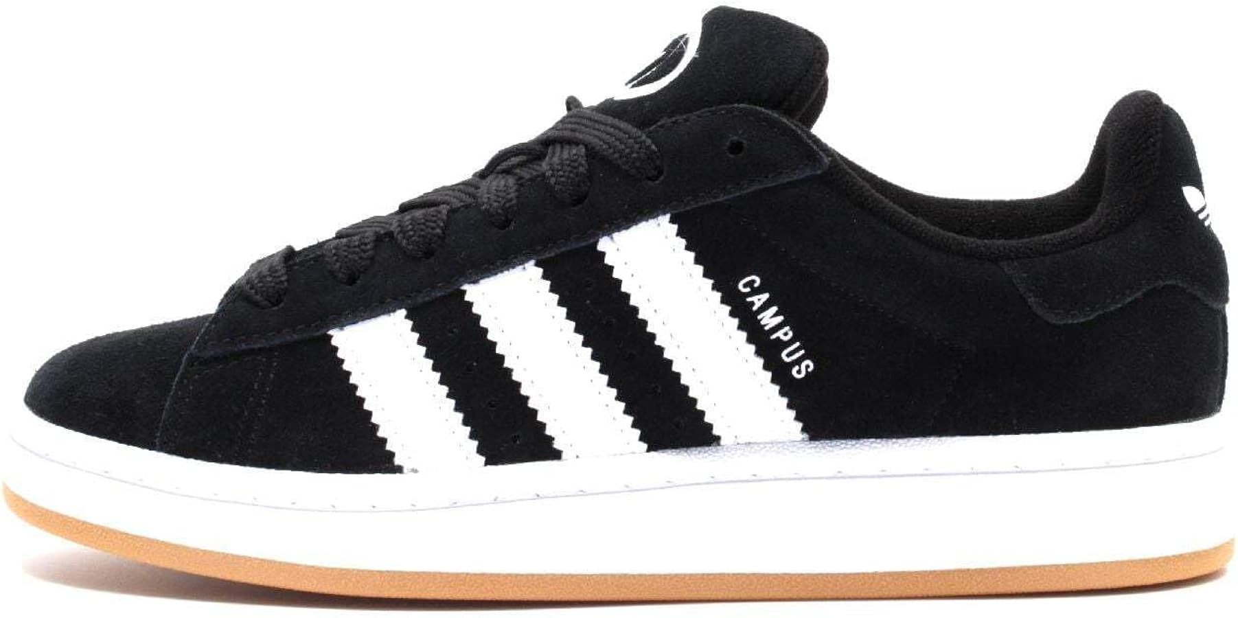adidas Campus 00 Big Kid Sneakers, Core Black/Cloud White/Cloud White, Size 4 | Amazon (US)
