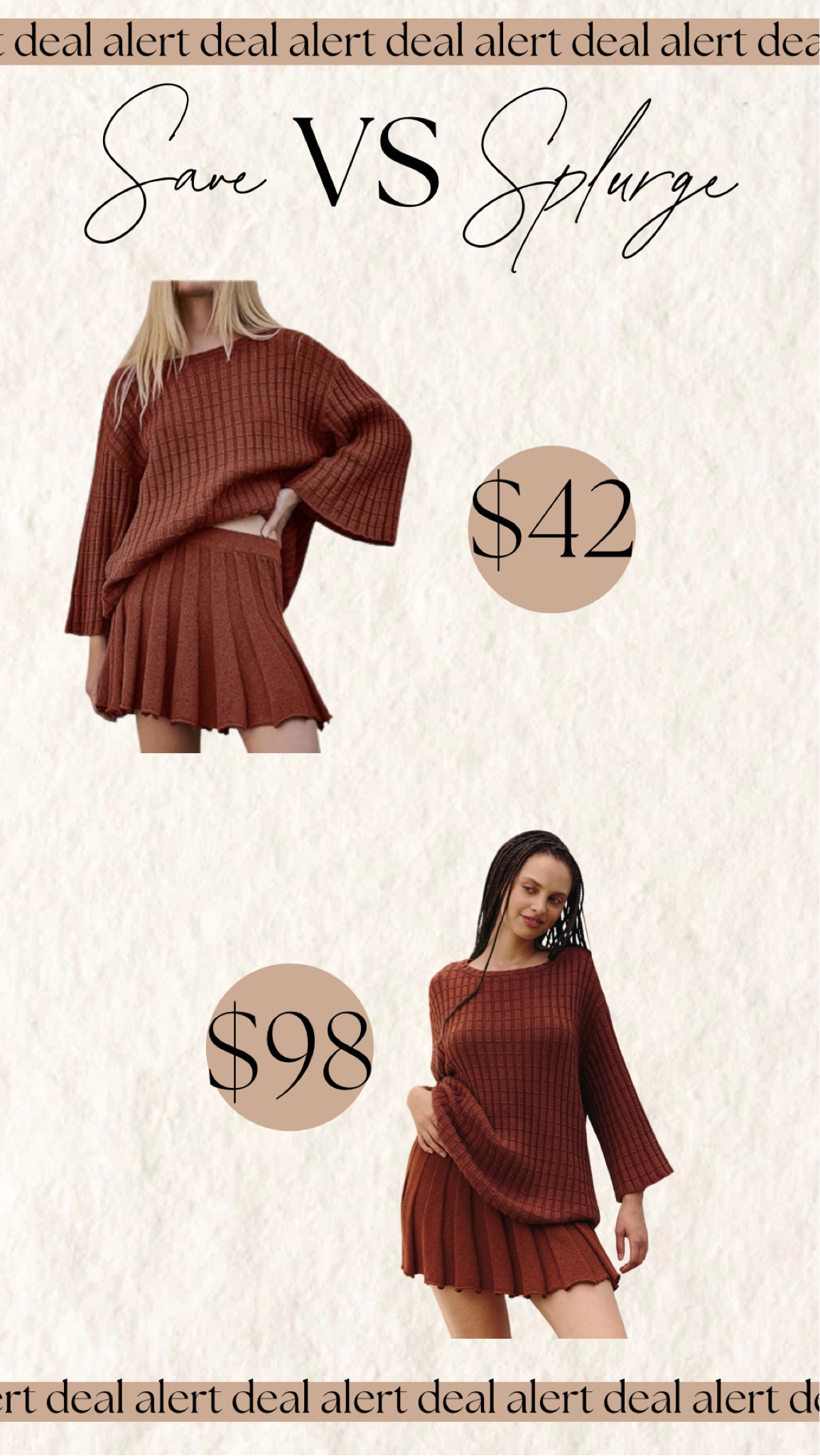 Save vs splurge 

#LTKStyleTip #LTKFindsUnder50