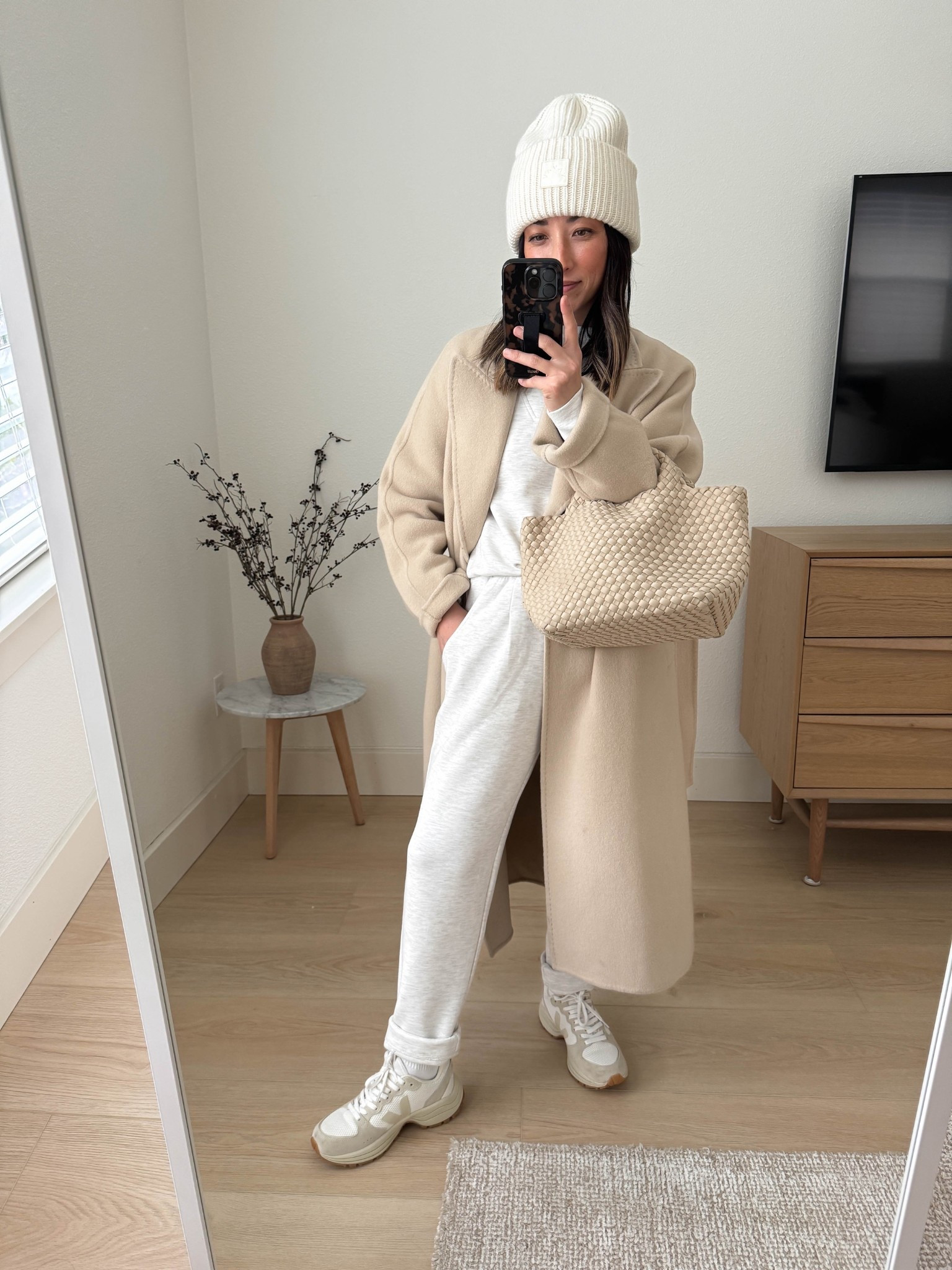 Varley rolled cuff pants multiple ways. A wardrobe staple of mine for years. Comfortable, elevated & great quality. 

Gentle Herd Coat xs (old)
Varley Hawley pullover xs
Varley Rolled Cuffed pants xs 26" inseam
Veja sneakers 37, run very small
Varley beanie
Naghedi small in ecru

Winter outfits, fall outfits, petite style, athleisure 

#LTKHoliday #LTKSeasonal #LTKPetite