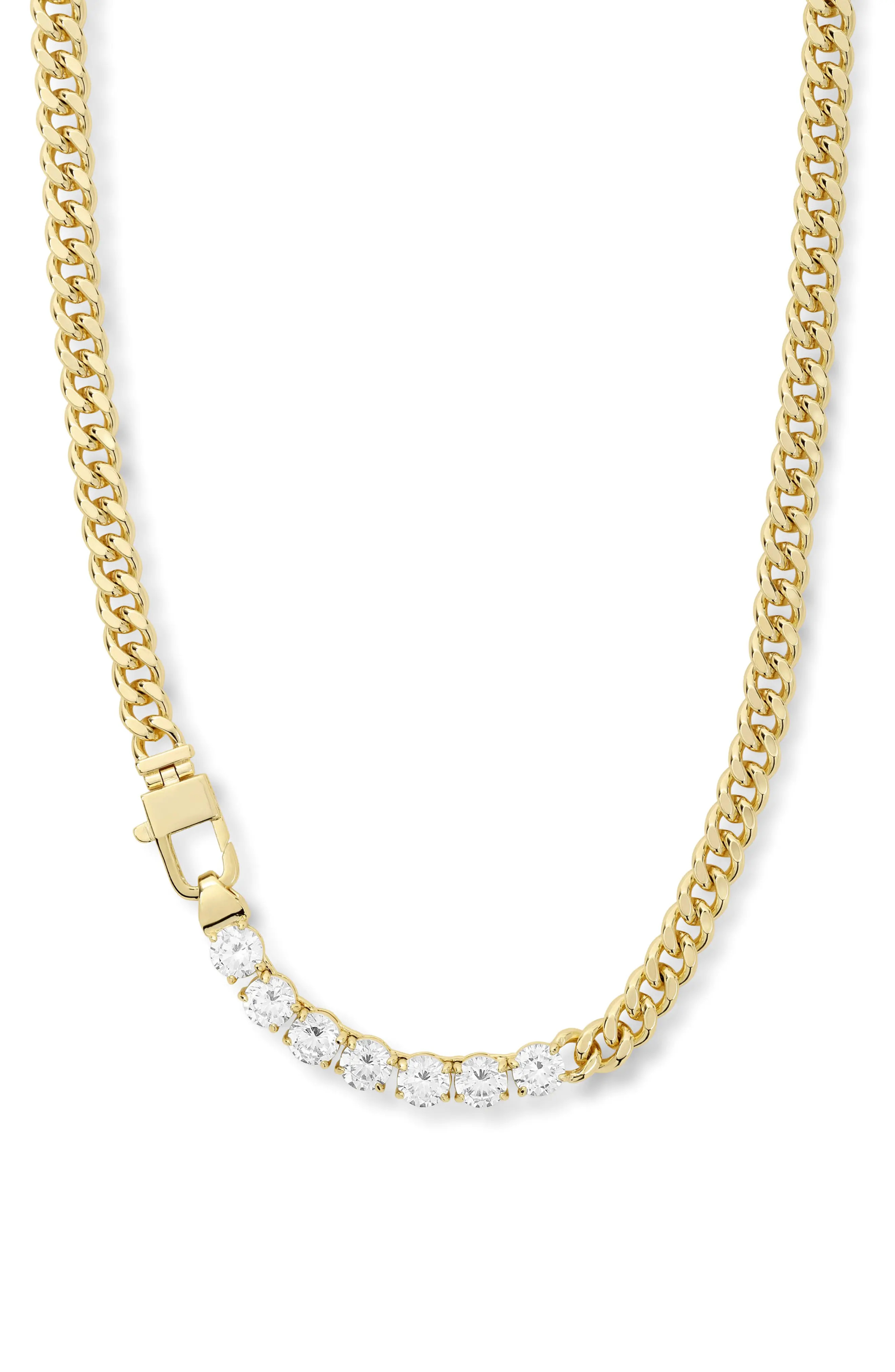 Melinda Maria Julian Loves Cubic Zirconia Frontal Necklace (Women) | Nordstrom | Nordstrom