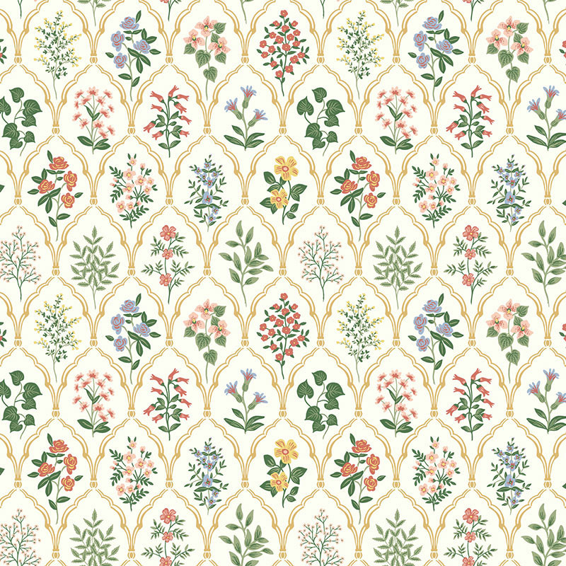 Hawthorne Traditional Wallpaper - Ivory, Size 27 x 324Roll | The Company Store | The Company Store