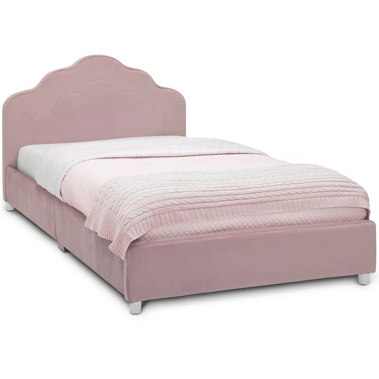 Delta Children Comfort Wood Upholstered Bed, Twin, Rose Pink | Walmart (US)