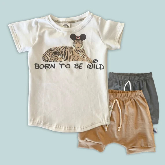 Boys Animal Kingdom Set Born to Be Wild Tee Disney Set | Etsy | Etsy (US)