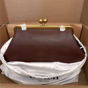 NWT Coach Kisslock Frame Clutch Brown | Poshmark