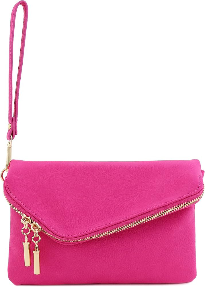 Envelope Wristlet Clutch Crossbody Bag with Chain Strap | Amazon (US)