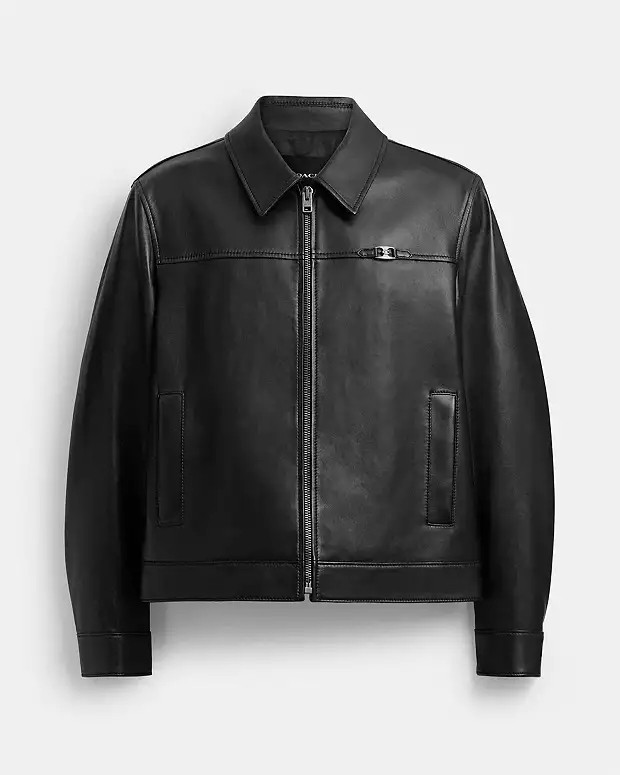 Heritage C Lightweight Leather Jacket | Coach (US)